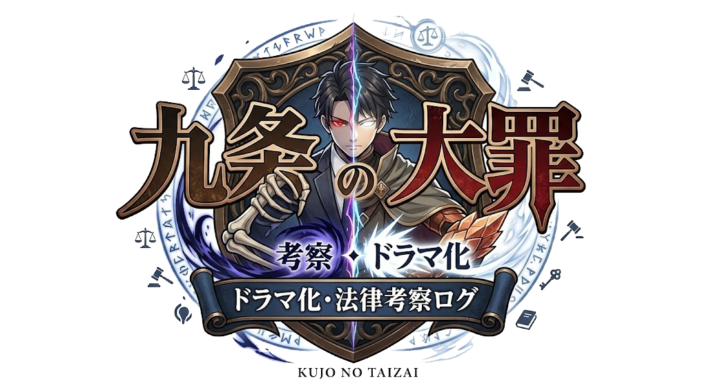九条の大罪 ドラマ化・法律考察ログ
